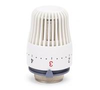 Cabezal Termostático Radiador M30×1,5, Termostato Calefacción Blanco 85mm con Sello Blando, 80°C, 16MPa para Radiador y Tubería