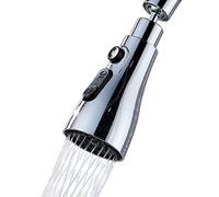 Cabezal universal de grifo de cocina, aireador de fregadero, piezas de repuesto para grifo extraíble, cabezal rociador, gran ángulo, giratorio, antisalpicaduras, extensor para grifo regular y grifo