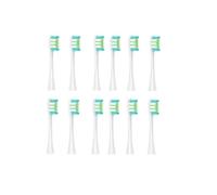 Cabezales 8/12Pcs, Compatible Con Oclean, X X Pro Z1 One | Air 2, F1, X Pro Elite, cerdas suaves, diseño en W, limpieza de lengua(12pcs white)