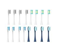 Cabezales, compatible con Oclean, X Pro Elite One X Z1 | X Pro, F1, Air 2, SE, cabezales de repuesto sónicos, forma W, cerdas suaves, 16pcs(4 colors-01)
