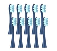 Cabezales, compatible con Oclean, X Pro Elite X X Pro Flow | Con tapas higiénicas, envasado al vacío, F1, Air 2, todos los modelos(10 blue)