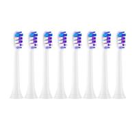 Cabezales, compatible con Philips, 4100 6500 6100 7500 | Cabezales de repuesto for cepillo dental eléctrico for series 5300 y 1100, uso diario(8PCS Purple)