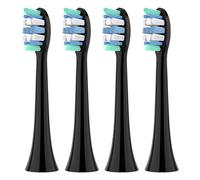 Cabezales, compatible con Philips, series 2100-9000 | Cabezales de repuesto de plastico para series 1100, 2100, 4100, 4300, 5100, 5300, 6100, 6500(Black-4 Pcs)