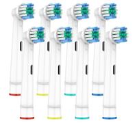 Cabezales compatibles con la mayoría de cabezales de cepillo de dientes Oral B, compatibles con Oral B Braun, genius x, Vitality Pro Smart Series, 8 cabezales de cepillo