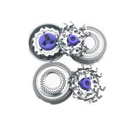 Cabezales de afeitado SH91, compatible con Philips, SP9860 | SP9863 S9987 SP9880 SP9862 SP9861, 3 láminas, 3 cuchillas, cepillo de limpieza