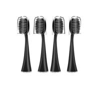 Cabezales de cepillo, compatible con Burst, adulto | Cabezales de cepillo dental de plástico para adultos, en 4, 8 o 16 piezas(8pcs BLACK)