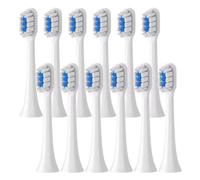 Cabezales de cepillo, compatible con Mijia, T301 T302 T501 T501C | MES605, MES608; 4 o 10 cabezales, cerdas suaves, tapa antipolvo, paquete al vacío(12white)
