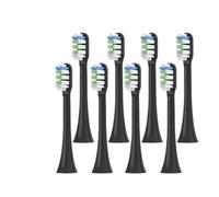 Cabezales de cepillo, compatible con SOOCAS, X3S X3U, 8 uds | Cabezales de cepillo dental de plástico para adultos, para cuidado bucal diario y recambio(Black 8 sticks)
