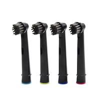 Cabezales de cepillo de carbón de bambú negro, compatibles con cepillos de dientes eléctricos Advance Power, Pro Health, Triumph, 3D Excel y Vitality Precision.(4pcs black)