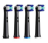 Cabezales de cepillo de dientes eléctrico de repuesto premium, 4 cabezales de cepillo de repuesto
