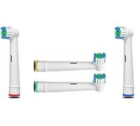 Cabezales de cepillo de dientes eléctricos compatibles con Oral B Braun, cabezales de cepillo de repuesto, 4 paquetes