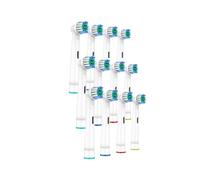 Cabezales de cepillo de dientes eléctricos para Oral-B Pro Precision Clean, forma de X, cerdas anguladas, paquete de 12, color blanco