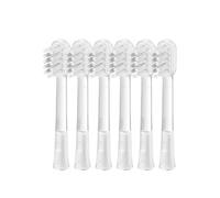Cabezales de cepillo de dientes reemplazables Laifen Cushioned pack de 6 para adultos, compatibles con el cepillo de dientes eléctrico Laifen Wave (cuidado de encías, amortiguado, transparente)