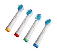 Cabezales de Cepillo de Dientes Reemplazo 4 Piezas, Recargas Cepillos Eléctricos Suaves y Eficientes para Cabezas SB17A, Hechas Material POM, Amplia Compatibilidad, Adecuado para Principiantes y