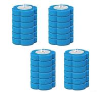 Cabezales de cepillo de inodoro desechables de repuesto para una higiene constante entre limpiezas, juegos de 6, 12 y 24 piezas (C)