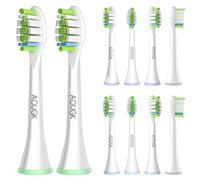 Cabezales de cepillo de repuesto compatibles con cabezales de cepillo de dientes Philips Sonicare con sistema de clic, elimina hasta 10 veces más placa, cerdas Dupont medianas suaves, paquete de 10