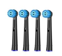Cabezales De Cepillo De Repuesto De 4/12 Uds., Compatibles Con Cepillo De Dientes Eléctrico Oral-B Advance Power/Vitality Precision Clean/Pro Health/Triumph/3D Exce(4pcs 17S Black)