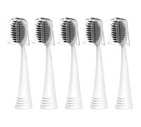 Cabezales de cepillo de repuesto para cepillos de dientes Burst Original & Pro Sonic Electic, 5 unidades con fundas de viaje, color blanco para adultos
