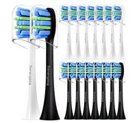 Cabezales de cepillo de repuesto para cepillos de dientes eléctricos Philips Sonicare, compatibles con G2 C1 C2 4100 5100 6100 9024, paquete de 10 cabezales de cepillo de repuesto (5 blancos + 5