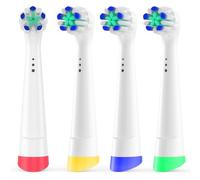 Cabezales de cepillo de repuesto Sensitive Gum Care compatibles con la | Paquete de 4 cabezales de cepillo de dientes eléctrico para Braun Oral B iO 2/3/4/5/6/7/8/9/10/My Way