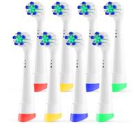 Cabezales de cepillo de repuesto Sensitive Gum Care compatibles con la | Paquete de 8 cabezales de cepillo de dientes eléctrico para Braun Oral B iO 2/3/4/5/6/7/8/9/10/My Way