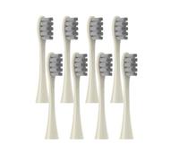 Cabezales de cepillo dental, compatible con Oclean, X PRO Elite Flow F1 | One, X, All Series, plástico, 8 piezas, adultos(8 pcs beige)
