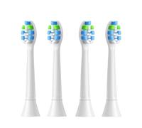 Cabezales de cepillo dental, compatible con Philips, 3100 4100 4300 5300 | 5500, 6100, serie 9000, adultos, plástico, sistema click-on(4pcs White)