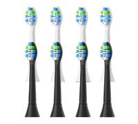 Cabezales de cepillo dental, compatible con Philips, 3100 4100 4300 5300 | 5500, 6100, serie 9000, adultos, plástico, sistema click-on(4White 4Black)