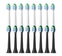 Cabezales de cepillo dental, compatible con Philips, 3100 4100 4300 5300 | 5500, 6100, serie 9000, adultos, plástico, sistema click-on(8White 8Black)
