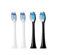 Cabezales de cepillo dental, compatible con Philips, HX9322 HX9331 | HX6201, HX3671, HX7100, HX4100, HX3211, HX6710, HX6901, plástico, adultos(2White 2Black)