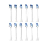 Cabezales de cepillo dental, compatible con Philips, HX9322 HX9331 | HX6201, HX3671, HX7100, HX4100, HX3211, HX6710, HX6901, plástico, adultos(12pcs White)