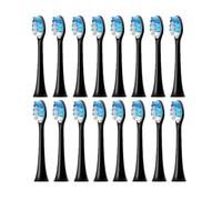 Cabezales de cepillo dental, compatible con Philips, HX9322 HX9331 | HX6201, HX3671, HX7100, HX4100, HX3211, HX6710, HX6901, plástico, adultos(16pcs Black)