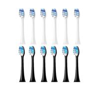 Cabezales de cepillo dental, compatible con Philips, HX9322 HX9331 | HX6201, HX3671, HX7100, HX4100, HX3211, HX6710, HX6901, plástico, adultos(6White 6Black)