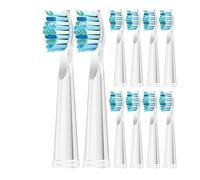 Cabezales de cepillo dientes compatibles con Yunchi o Seago 507, eléctricos y for el cuidado dental, color blanco, 5/10/20 unidades(10pcs white)