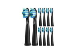 Cabezales de cepillo dientes, compatibles con Yunchi, Seago 507 y productos eléctricos for el cuidado dental(10pcs black)
