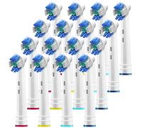 Cabezales de cepillo profesional sensibles con cerdas ultrafinas, compatibles con cepillo de dientes eléctrico Oralb Braun, estilo 16 Gum Pro, se adapta al Oral-B Kids Care etc.