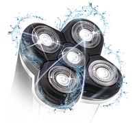 Cabezales de cuchillas de afeitar, 5 cabezales Cuchilla de repuesto para cortador de barba Instalación fácil Cabezal de afeitadora eléctrica para cabeza y cara