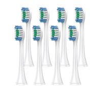 Cabezales de encaje, compatible con Philips, 4100 1100 5300 | Cabezales de repuesto for cepillo dental eléctrico for series 6100 y 5900 con montaje a presión(White-8 Pcs)