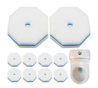 Cabezales de escobilla de inodoro | Recambio de limpiador de inodoro con burbujas para limpiar inodoros, cabezales de esponja de repuesto para lavabo, vidrio