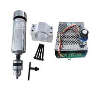 Cabezales de husillo taladro 48V Aire enfriado 0.5KW Máquina herramienta Husillo/Fuente alimentación Velocidad del Gobernador Mm Soportes montaje Tallado, Perforación(Package 5)