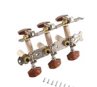 Cabezales De Máquina De Guitarra 2 clavijas de afinación para guitarra clásica plateada escala 1:15 para accesorios de guitarra