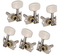 Cabezales De Máquina De Guitarra 6 piezas de guitarra acústica 3L 3R con botón de cuerda abierta clavijas de afinación perillas y piezas
