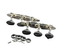Cabezales De Máquina De Guitarra Perilla de afinación para guitarra clásica 3R3L cabezal de afinación con botón negro bloqueo de cuerdas forma de barco