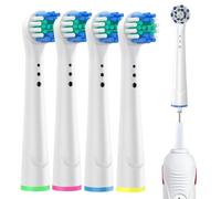 Cabezales De Recambio Para Cepillos De Dientes Eléctricos,Cerdas Delicadas Accesorios De Viaje Portátiles 4 Piezas | Recambio Para Recarga De Cabezales | Para Hogar Baño Oficina Escuela Vacaciones Via