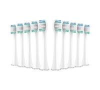 Cabezales De Repuesto Compatibles Con Aquasonic Black Series, Pro, Vibe Series, Duo Pro Series, Cabezales De Repuesto For Cepillo De Dientes Eléctrico.(10pcs white)