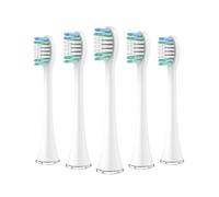 Cabezales de repuesto compatibles con Aquasonic, recambio de cepillo de dientes eléctrico Black Series Pro Vibe Duo con cerdas de nailon.(10pcs white)