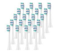 Cabezales De Repuesto Compatibles Con Cepillos De Dientes Eléctricos Philips, Compatibles Con Sonicare 2100, 4100, 5100, 5300, 6100, 6500 Y 7500.(White-20 Pcs)