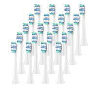 Cabezales De Repuesto Compatibles Con Cepillos De Dientes Eléctricos Philips. Compatibles Con Sonicare 2100, 4100, 5100, 5300, 6100, 6500 Y 7500.(White-20 Pcs)