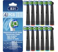 Cabezales de repuesto compatibles con Oral B, cabezales compatibles con Oral B Pro/Advance Power/Smart/Vitality/Genius Series, las cerdas rodean perfectamente los dientes para eliminar la placa, 12