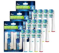 Cabezales de repuesto compatibles con OralB Braun - Best Double Clean, paquete de 12 cabezales de repuesto para cepillo de dientes eléctrico Oral B Pro, 1000, 8000, 9000, adultos, niños, Vitality